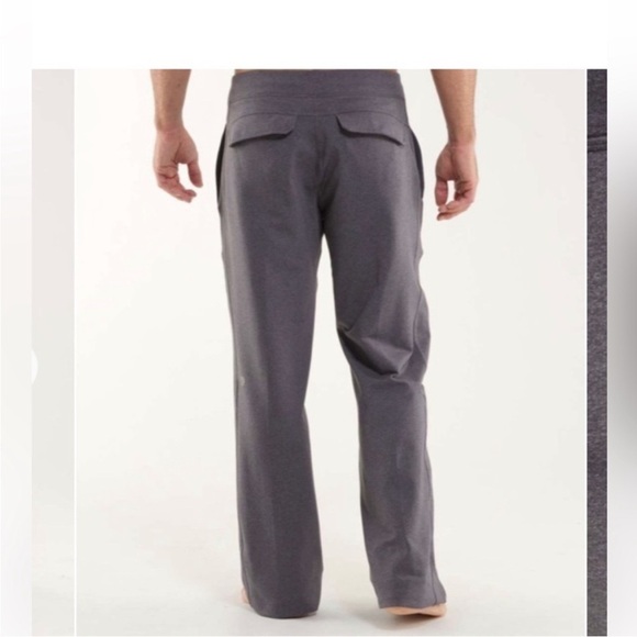 Lululemon Mens Kung Fu Pant Charcoal Gray Pockets Wide Leg Athleisure Sz L - Picture 12 of 12